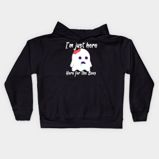 I'm just here for the boos Kids Hoodie